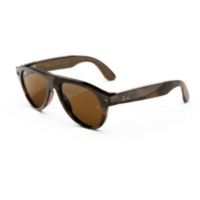 RAY-BAN Meta Gen 3 Aviator - Lunettes Connectées IA - Havana | Plus de 8 h de batterie, 6 microphones, monture fine - verres solaires B15