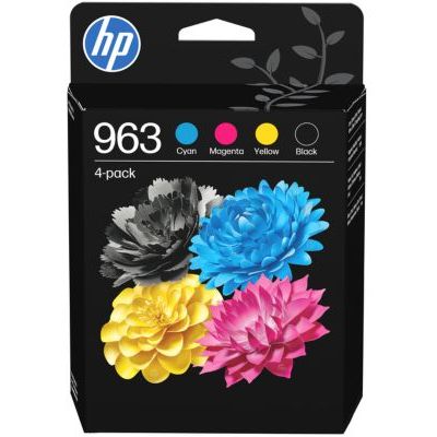 Hp - Cartouche D'encre  963 Noire + 3 Couleurs