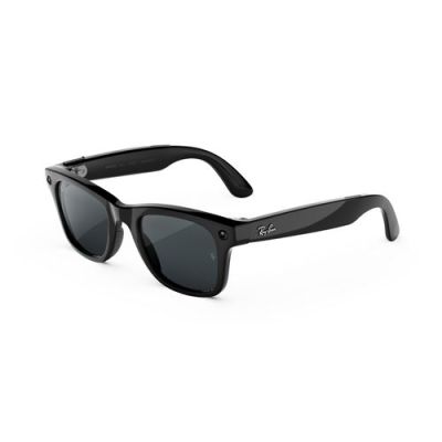 Lunettes connectées Meta RBM3 Wayfarer GS Taille Grande Noir brillant Graphite Vert