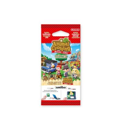 Paquet de 3 Cartes Amiibo Animal Crossing New Leaf New 3DS