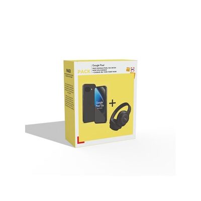 Pack Google Pixel 10a 6,3" 5G Double SIM 128 Go Noir volcanique + Casque arceau circum-aural sans fil Bluetooth JBL Tune 720BT Noir