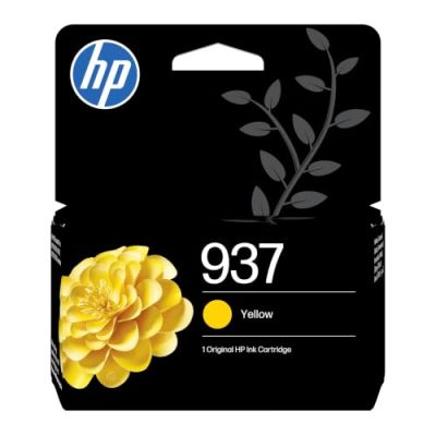 HP 937 Cartouche dencre jaune authentique (4S6W4NE)  pour HP OfficeJet Pro 9100 9700