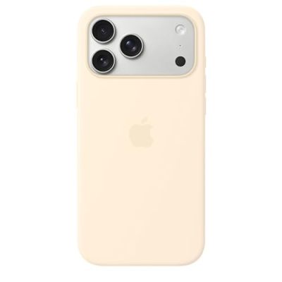 Coque en silicone avec MagSafe pour APPLE iPhone 17 Pro Max Vanille