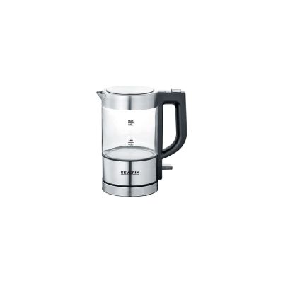 Bouilloire SEVERIN WK 3472 - 0.5 L - 1100W - Verre/Inox - Socle 360°