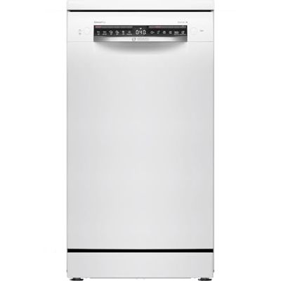 Lave-vaisselle pose libre BOSCH SPS4EMW17E SER4 - 10 couverts - Induction - L45cm - 44 dB - Classe B - tiroir à couverts - Blanc