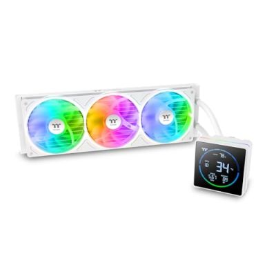 THERMALTAKE - TH360-S V3 A-RGB Sync Snow - CL-W472-PL12SW-A - Watercooling AIO - Ventilateur 1x 360 mm ARGB - Blanc