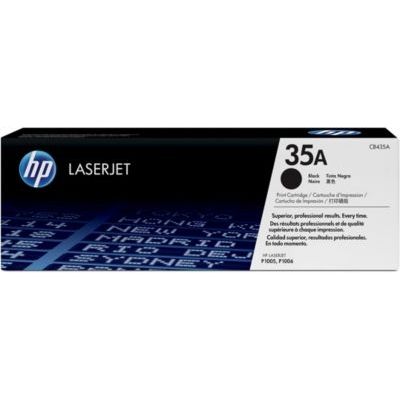 HP 35A CB435A pack de 1, toner d'origine, imprimantes HP LaserJet, noir