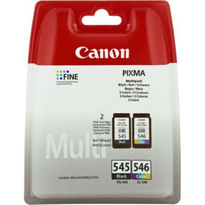 image Canon PG-545/CL-546 Cartouche Multipack Noire + Couleur (Multipack plastique Sécurisé)