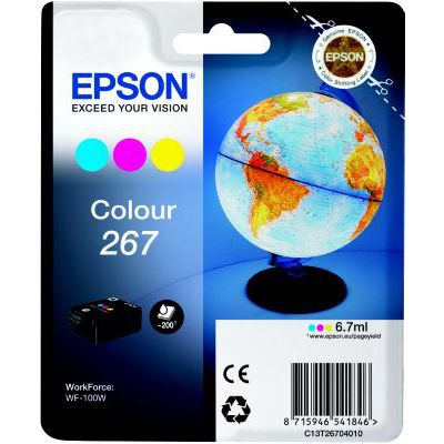 image Epson C13T26704010 approprié pour WF100W Encre couleur 6, 7ml 200 Pages