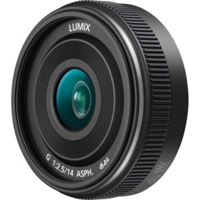 image Panasonic Lumix 14mm F2.5 | Objectif à focale fixe H-H014AE-K (Grand angle 14mm, Grande ouverture F2.5, Pancake, equiv. 35mm : 28mm) Noir – Compatible monture Micro 4/3 Panasonic & Olympus