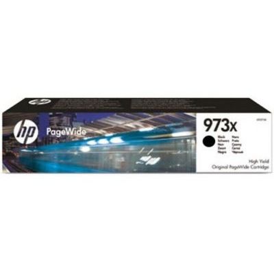 image HP 973X L0S07AE haut rendement, cartouche d'encre Authentique, imprimantes HP PageWide Pro 452/477/552/577, Noir