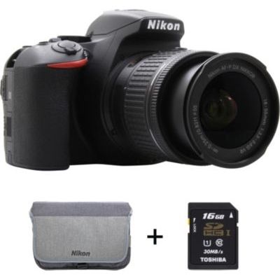 image Appareil photo Reflex Nikon D5600 + AF-P 18-55 VR + 16Go + sac
