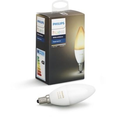 image Philips Hue White Ambiance E14 Extension de Bougie à LED, à Intensité Variable, toutes les Nuances de Blanc, Contrôlable via une Application, Compatible avec Amazon Alexa (Echo, Echo Dot)