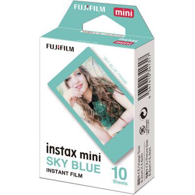 image Fujifilm 16537055 Instax Mini Color Frame Développement Instantané Bleu + 1x10 Films
