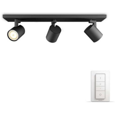 image Philips Hue White Ambiance RUNNER Spot barre tube 3x5.5W - Noir (télécommande incluse)
