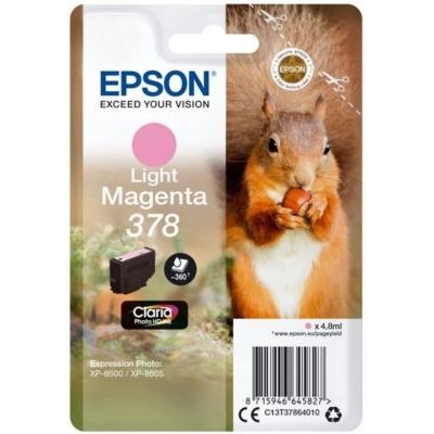 Epson 378 4.8ml 360pages Magenta clair cartouche d'encre - Cartouches d'encre (Epson, Magenta clair, Expression Photo XP-8500, XP-8505, 4,8 ml, 360 pages)