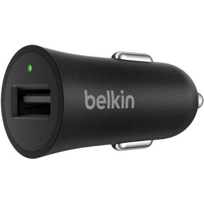 image Belkin - Boost↑Up - Chargeur Allume-Cigare 18 W pour Smartphone et Tablette avec Câble USB-A vers USB-C – QuickCharge 3.0-1,2 m - Noir