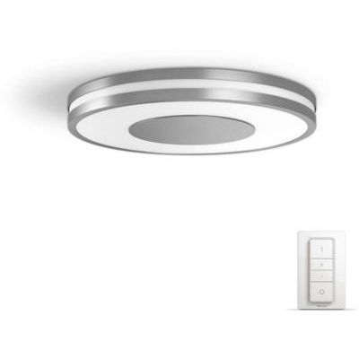 image Philips Hue White Ambiance BEING Plafonnier 32 W - Aluminium (télécommande incluse)