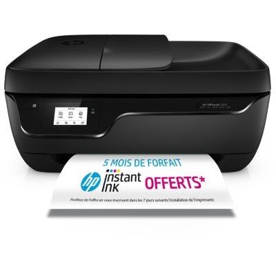 HP OfficeJet 3835 AiO 4800 x 1200DPI Jet d'encre A4 8.5ppm WiFi - Multifonctions (Jet d'encre, 4800 x 1200 DPI, 60 Feuilles, A4, Impression directe, Noir)