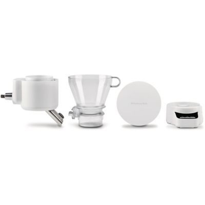 image KitchenAid 5KSMSFTA Accessoire Tamis et Balance pour Robot Pâtissier, Plastique, Blanc