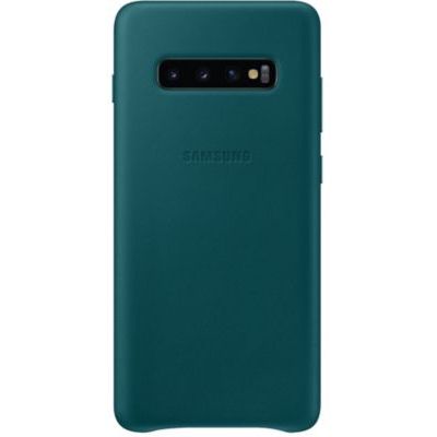 image SAMSUNG Coque en Cuir Vert Galaxy S 10+
