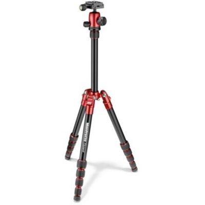 Manfrotto Element Caméras numériques 3pieds Rouge trépied - Trépieds (Caméras numériques, 4 kg, 3 Pieds, 143 cm, Rouge, 2,2 cm)