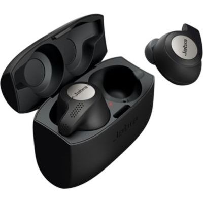 image Jabra Elite Active 65t Écouteurs - Écouteurs de sport Bluetooth à Isolation passive du bruit avec capteur de mouvement pour le suivi - Sans fil - Noir titane