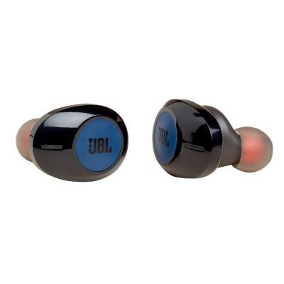 image JBL Tune 120TWS – Ecouteurs Pure Bass sans fil – Appels stéréo mains libres grâce au bluetooth – Autonomie pendant 16 hrs avec l'étui de recharge – Bleus