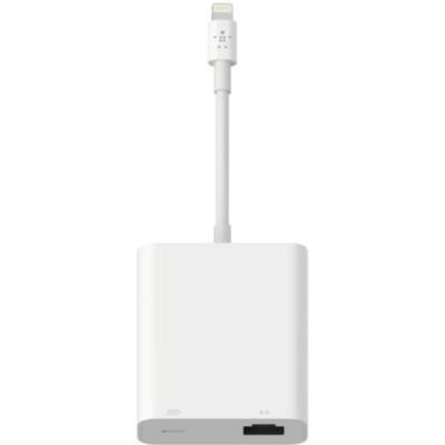 image Belkin Adaptateur avec Connecteur Lightning + Ethernet (Certifié Apple MFi)