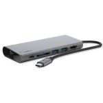 image produit Belkin Hub Multimédia USB-C avec Câble USB-C Intégré (Dock USB-C pour Ordinateurs Portables Équipés d'un Port USB-C, 1 port HDMI, 1 port Gigabit Ethernet )