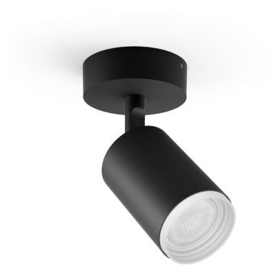 image Philips Hue White & Color Ambiance Spot Fugato Noir Compatible Bluetooth, Fonctionne avec Alexa