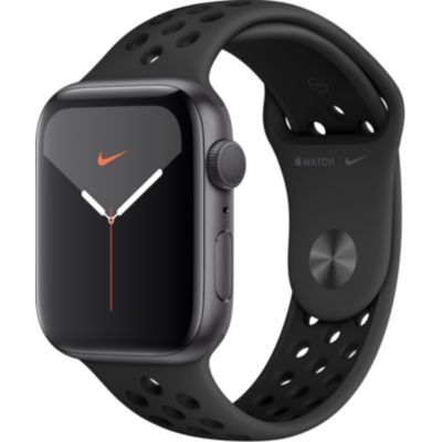 image Apple Watch Nike Series 5 (GPS) - 44 mm - Espace Gris en Aluminium - Bracelet Sport Nike Anthracite/Noir