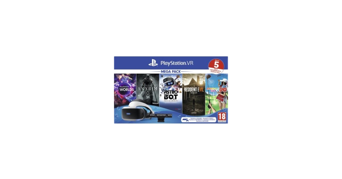 Casque de réalité virtuelle sony outlet psvr mk4 méga pack 5 jeux