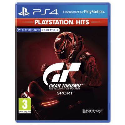 image Gran Turismo Sport - PlayStation Hits, Version physique, En français, Mode multijoueur, 1 à 2 Joueurs