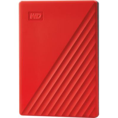 image WD - My Passport 2To Rouge - Disque dur externe portable avec sauvegarde automatique et protection par mot de passe, compatible PC, Xbox et PS4