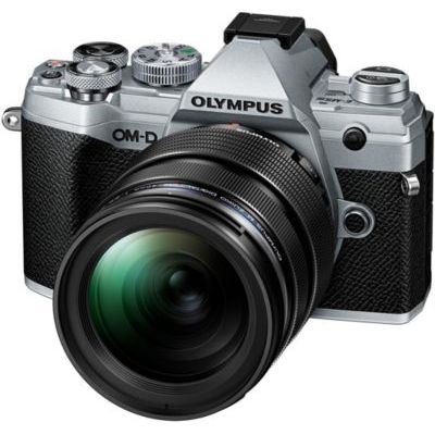 image Olympus OM-D E-M5 Mark III Kit, Appareil Photo Micro 4/3, (20 MP, Stabilisateur d'Image 5 Axes, AF puissant, Vidéo 4K, WLAN), Silver + Objectif 12-40mm M.Zuiko PRO