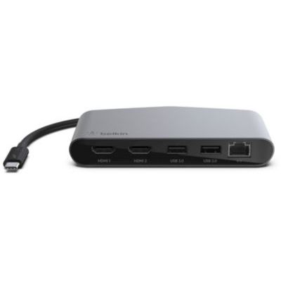 image Belkin Mini Station d’Accueil Thunderbolt 3 avec Cble Thunderbolt 3 Intégré (Dock Thunderbolt pour Ordinateurs Portables USB-C sous Mac OS et sous Windows)