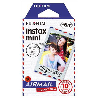 image Fujifilm 70100139610 Instax Mini Air Mail Développement instantané Noir