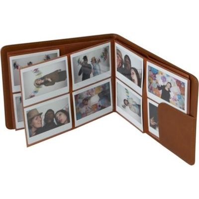 image Fujifilm Instax Wide Album photo Marron &  Film - 16385995 - Instax Wide 99 x 62 mm - Compatible Appareil Instax Wide uniquement - Bipack 10 x 2 films