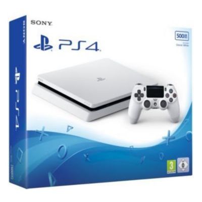 image PS4 500 Go F White + Manette 2ème DualShock PS4 - blanc