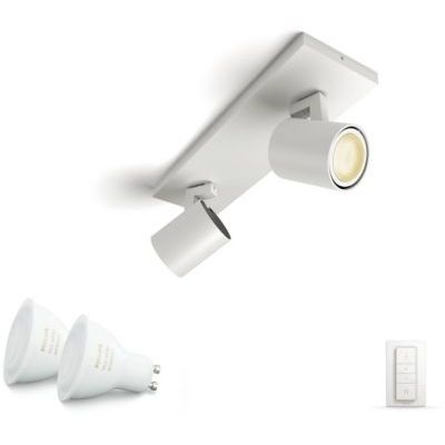 image Philips Hue White Ambiance RUNNER Spot barre tube 2x5.5W - Blanc (télécommande incluse)