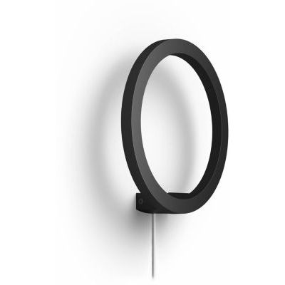 image Philips Hue Blanc & Color Ambiance Applique Sana Noir Compatible Bluetooth 20 W, Fonctionne avec Alexa