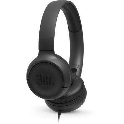 image JBL Tune 500 Casque Supra-Auriculaire avec Fil - Léger et Pliable - Écouteurs Confortables - Avec Commande Mains Libres - Microphone Intégré, Bluetooth, Noir