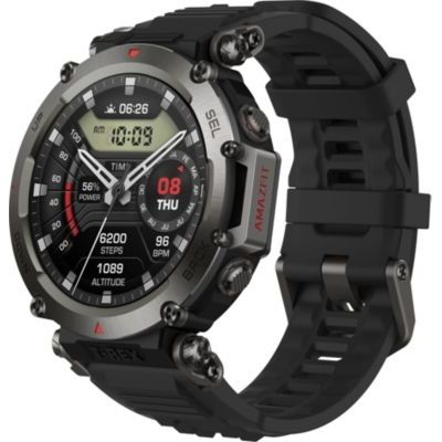 image Amazfit T-Rex Ultr, 47 mm, Montre Connectée Homme, Montre GPS Sport de Qualité Militaire, 160+ Modes Sportifs, SpO2, HD AMOLED, 10 ATM, Autonomie de 20 Jours