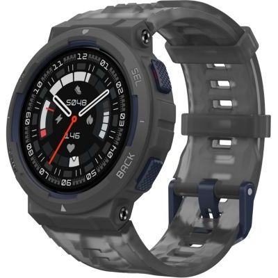 image Amazfit Active Edge, 46mm, Smartwatch au design élégant et résistant pour le sport et le fitness, GPS, coach santé IA, Sport Outdoor, séances d'entraînement et exercices, batterie 16 jours, 10 ATM