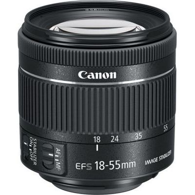 image Canon EF-S 18-55mm f/4-5,6 IS STM Objectif Noir