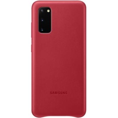 image Samsung Leather Cover Galaxy S20 - Cuir rouge Bordeaux