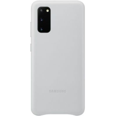 image Samsung Leather Cover Galaxy S20 - Cuir gris clair