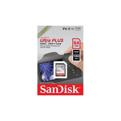 image Carte mémoire SD Sandisk ULTRA PLUS 64G