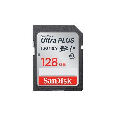 image Carte mémoire SD Sandisk ULTRA PLUS 128Go